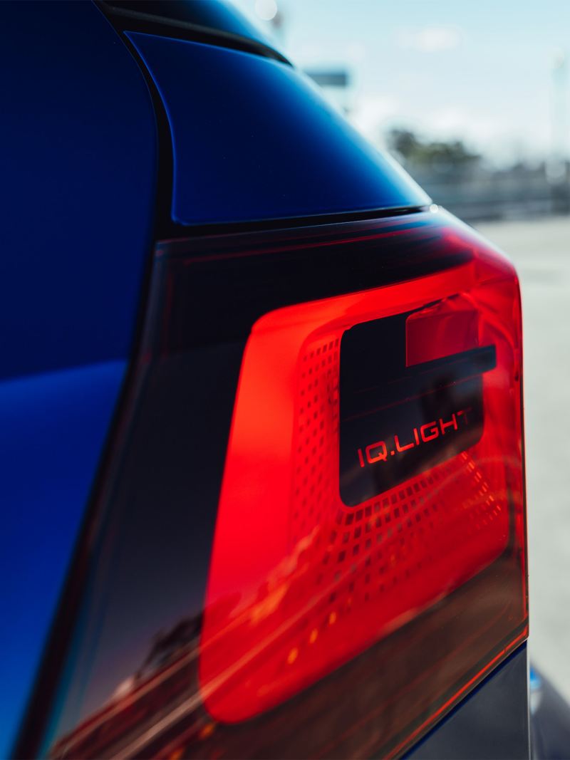 IQ light Label on the tail lamp of the Volkswagen Golf R