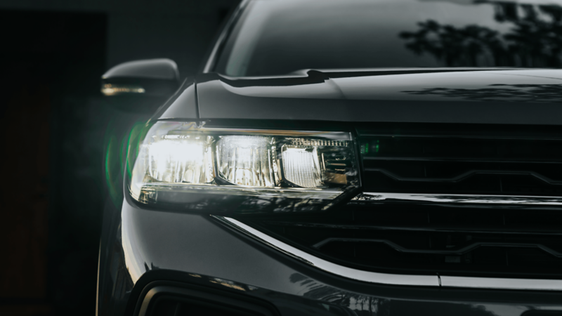 Front lights close up 