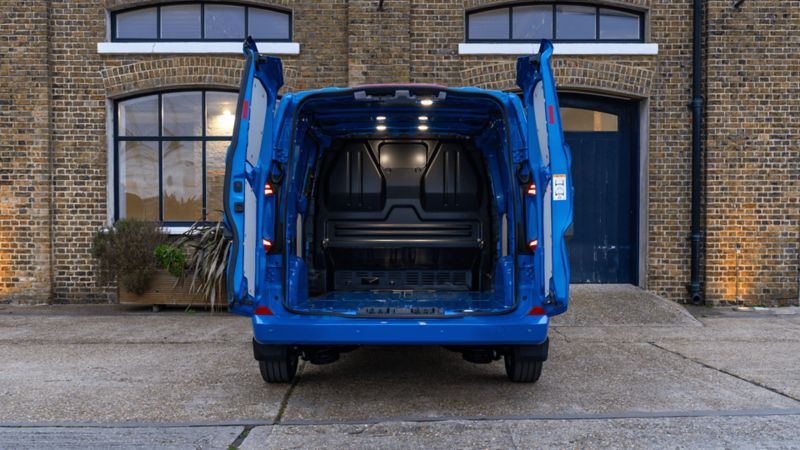 Back of the Volkswagen Transporter