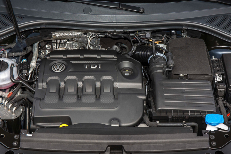 Imagw of VW TDI engine in car