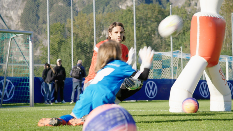 Yann Sommer im Training mit den Goalietraining Teilnehmer