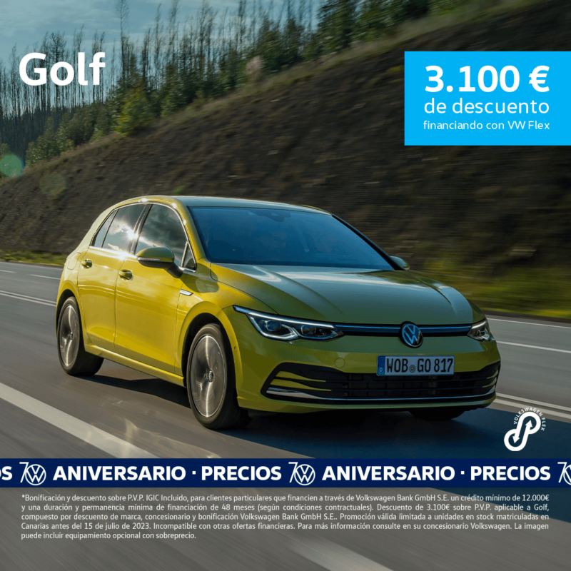 Golf 70 aniversario Volkswagen Canarias