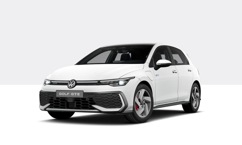 VW Golf GTE in Weiß