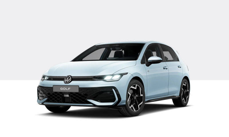 VW Golf R-Line in Weiß