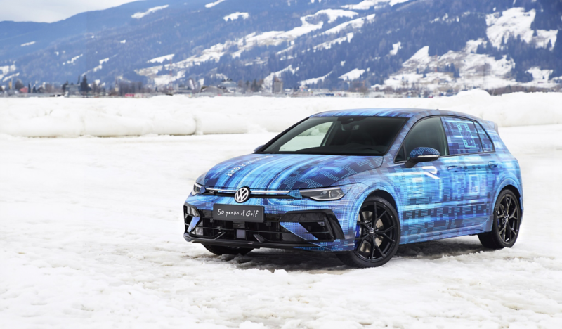 Το νέο Golf R στο Ice Race στο Zell am See