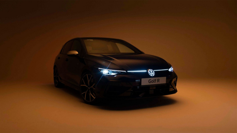 Volkswagen Golf R front exterior studio shot
