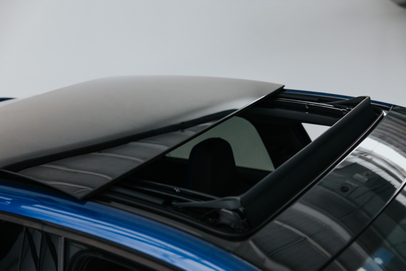 Sunroof opening on a Volkswagen car