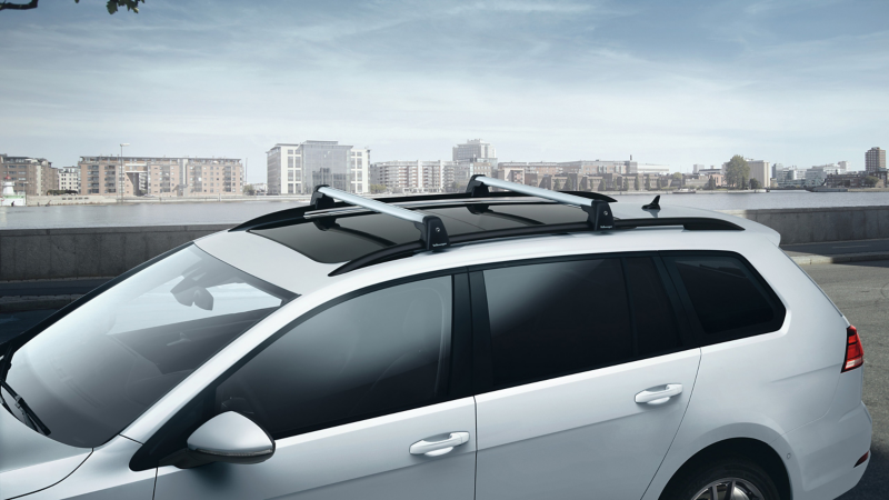 VW Accessories roof rack on VW Golf Alltrack