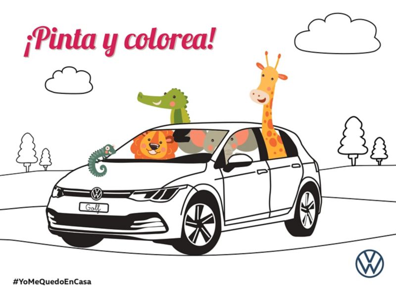 Colorea tu troc cabrio VW Canarias