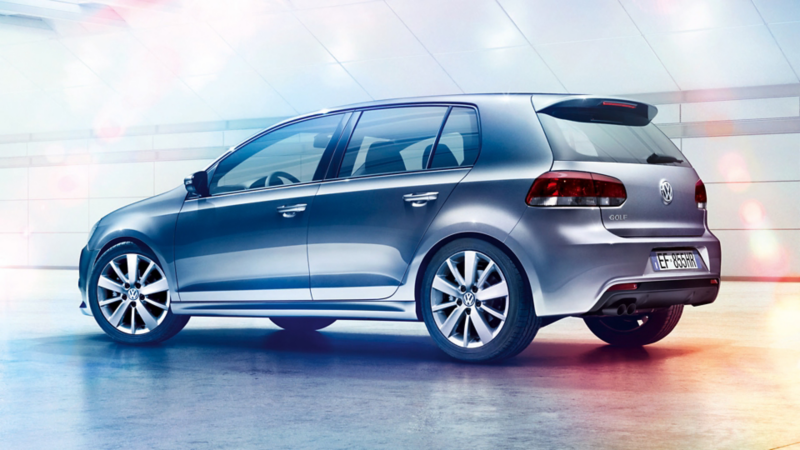 Golf 6 laterale azzurro chiaro