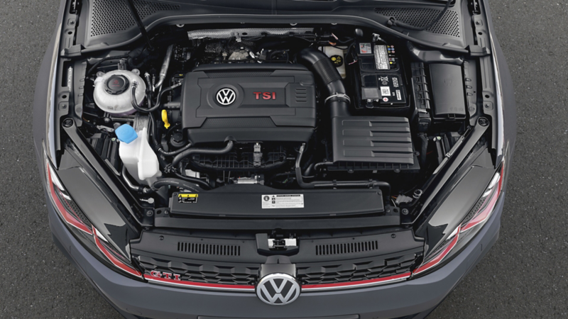 Motoren i en golf gti