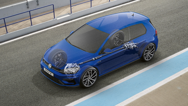 The 4Motion system in the Golf R