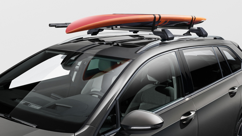 Surfboard carrier by VW Accessories on a VW Golf Variant