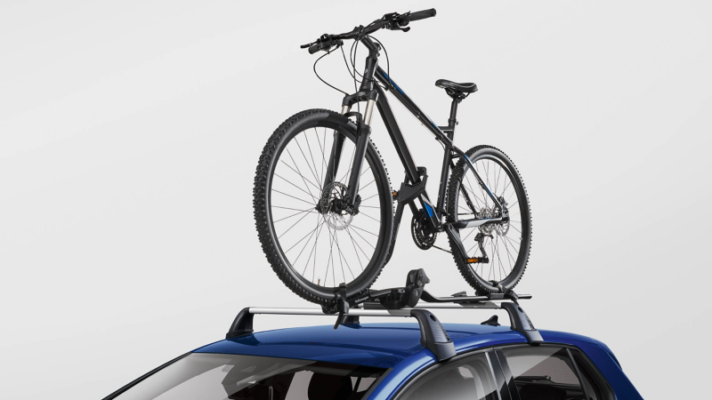 VW Accessories bicycle carrier on VW Golf