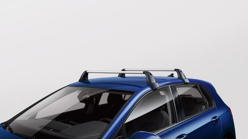 VW Accessories roof rack on VW Golf