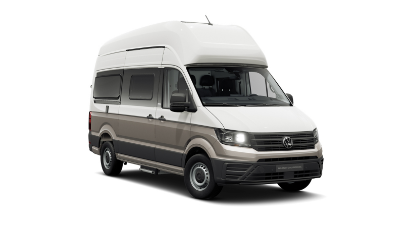 Der Grand California schräg von vorne.