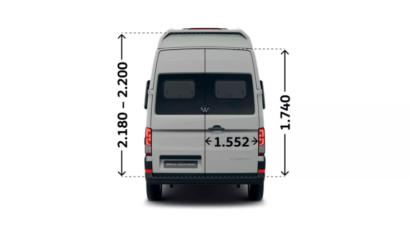 VW Grand California 600 widok z tyłu