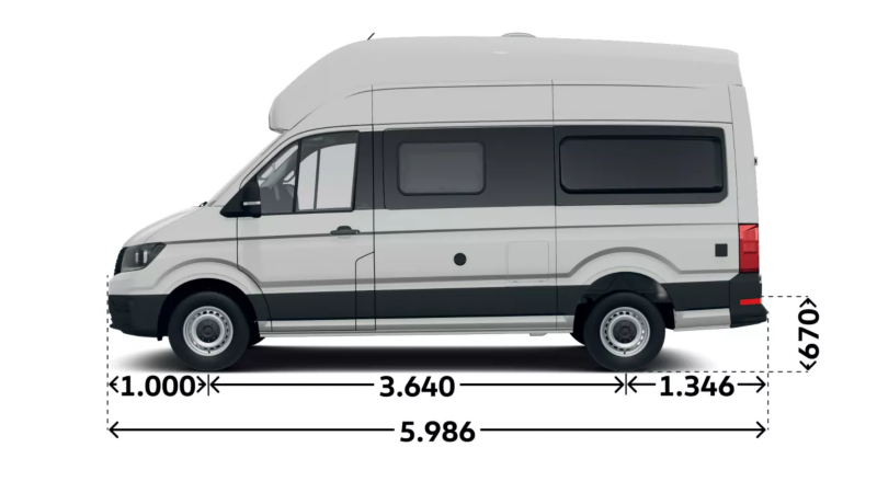 VW Grand California 600 widok z boku