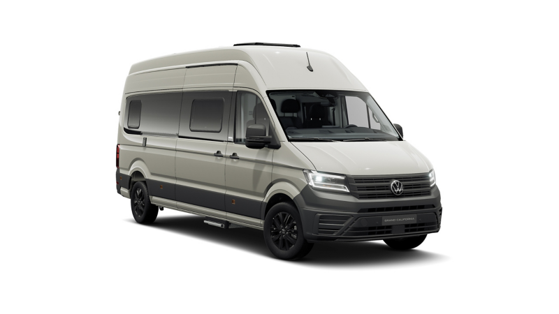 Der Grand California schräg von vorne.