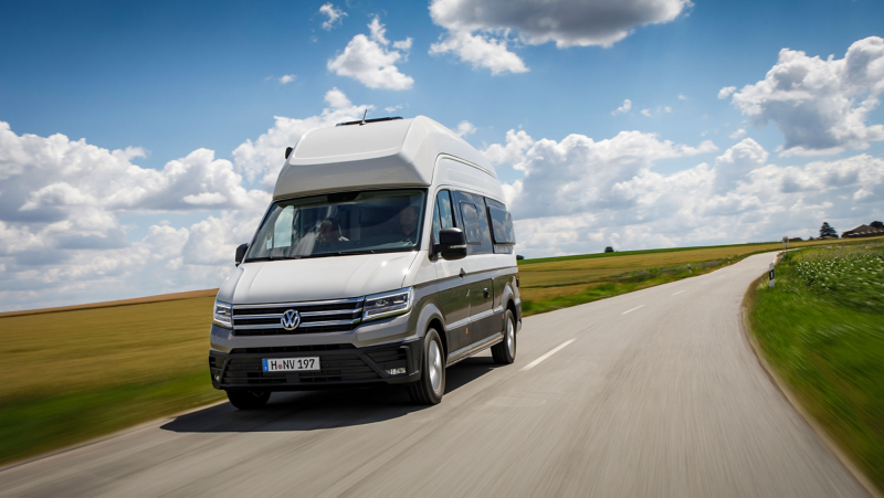 Grand California bygger på ultramoderna Crafter, vilket möjliggör en hel uppsjö av förarassistanssystem.