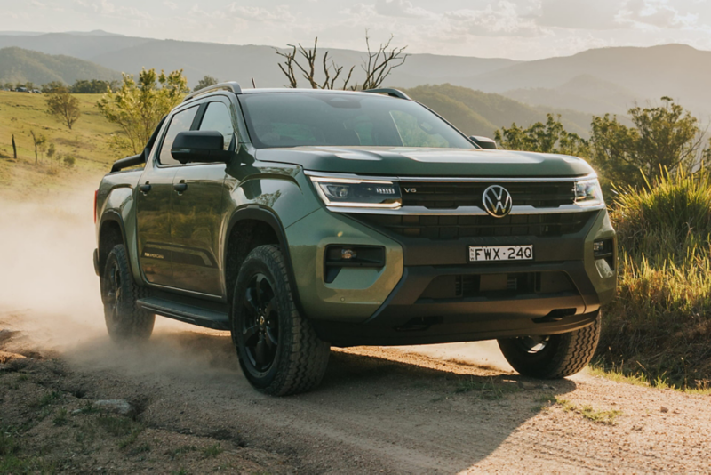 Green Amarok ute