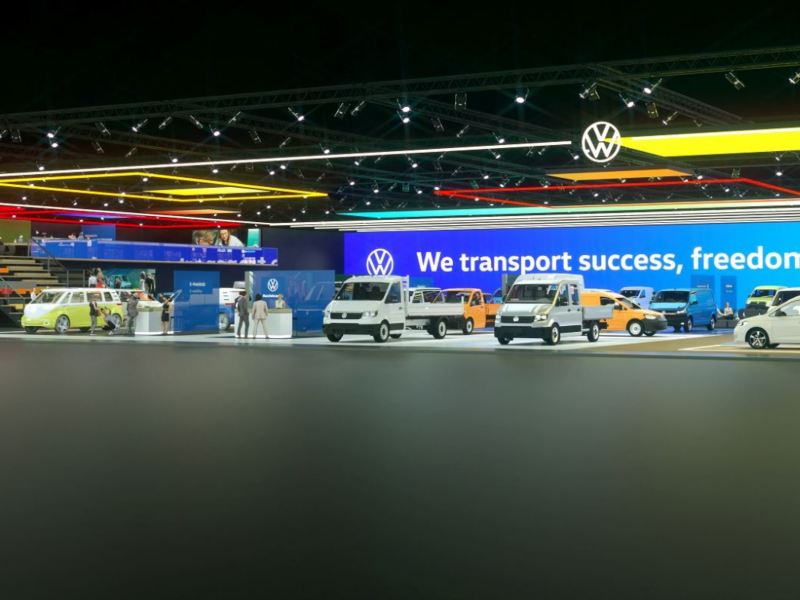 Wirtualne stosiko targowe Volkswagen Samochody Dostawcze