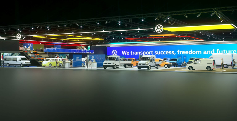 Wirtualne stosiko targowe Volkswagen Samochody Dostawcze
