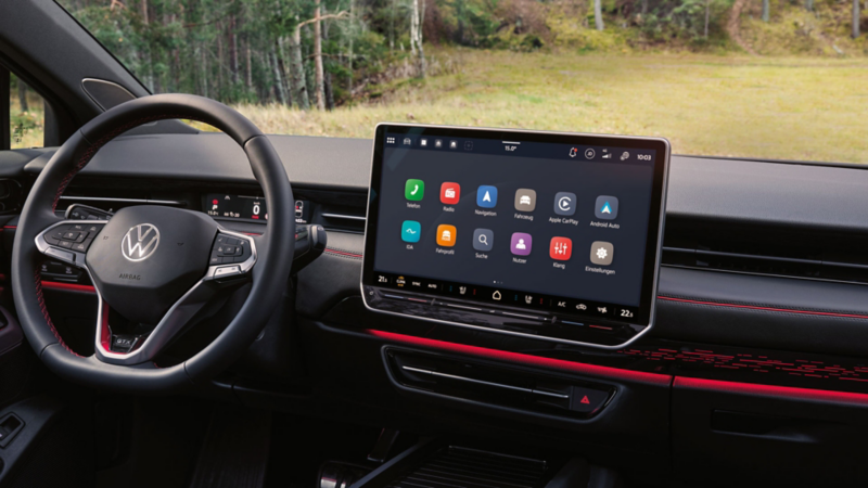 Grafik zeigt das Display im VW ID.7 GTX Tourer