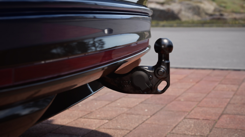 Blick auf die Anhängevorrichtung des VW ID.7