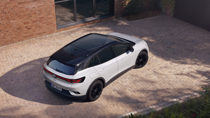 ID.4 Style from above with a view of the panoramic sunroof