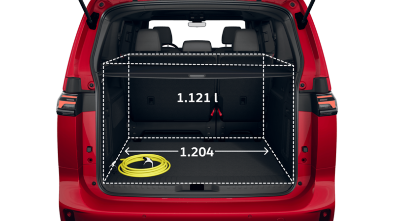 Der VW ID. Buzz GTX 4Motion mit kurzem Radstand von hinten.