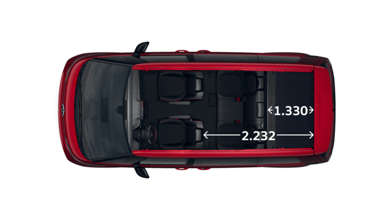 Der VW ID. Buzz GTX 4Motion mit kurzem Radstand von oben.