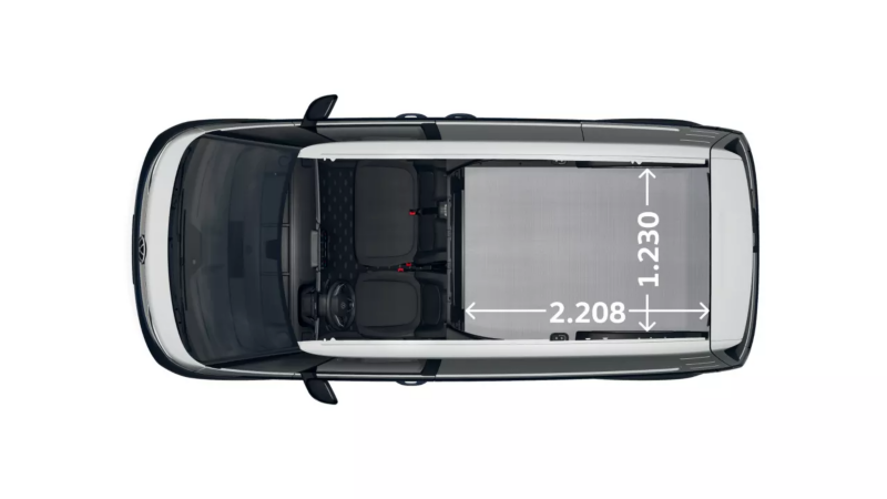 VW ID. Buzz Cargo widok z góry.