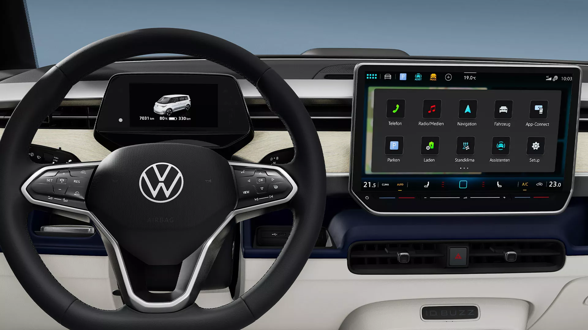 Volkswagen ID. Buzz Digital Cockpit Interior Detail