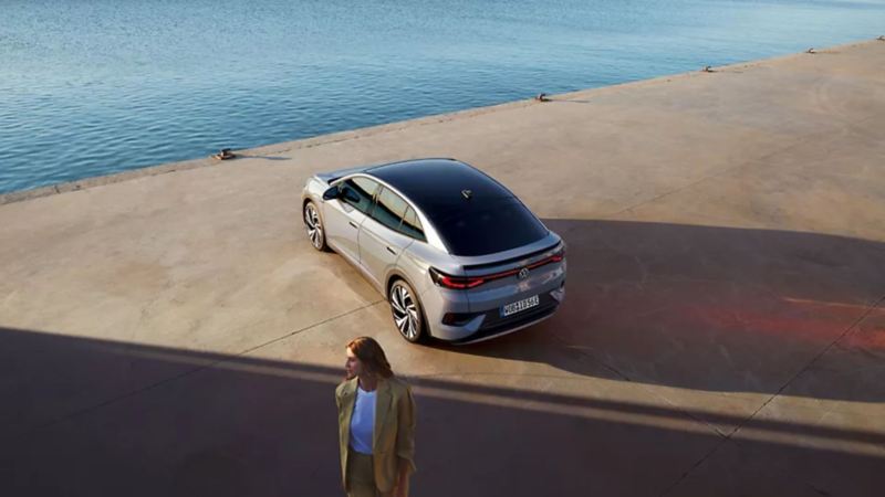 The 100% Electric Volkswagen ID.5 imaged from above 