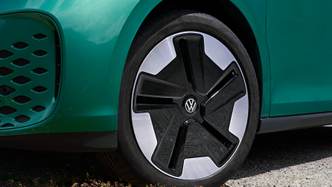 VW ID. Buzz wheel close up