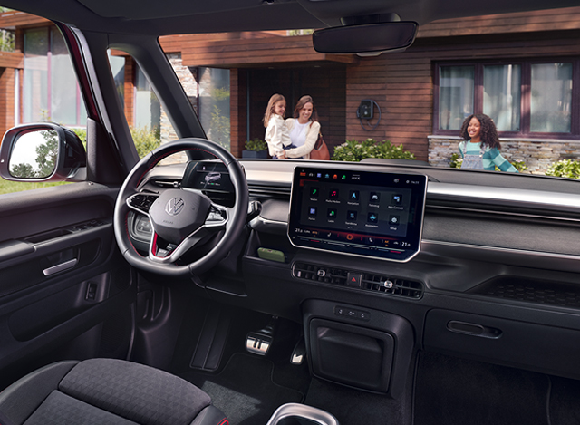 VW ID. Buzz steering and dashboard