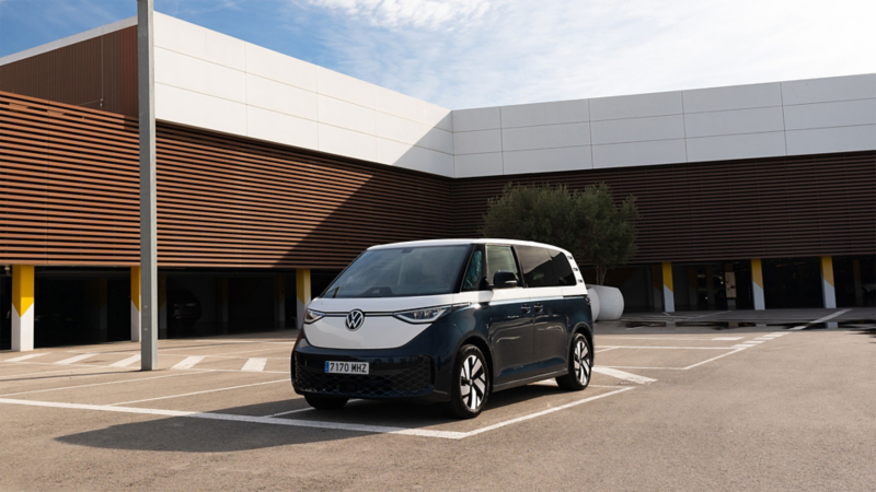 Vista frontal del VW ID. Buzz Cargo