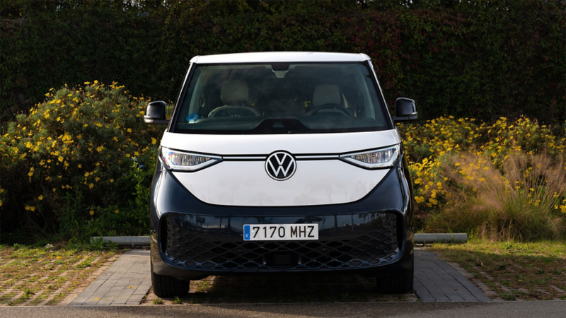 Vista frontal del VW ID. Buzz Cargo