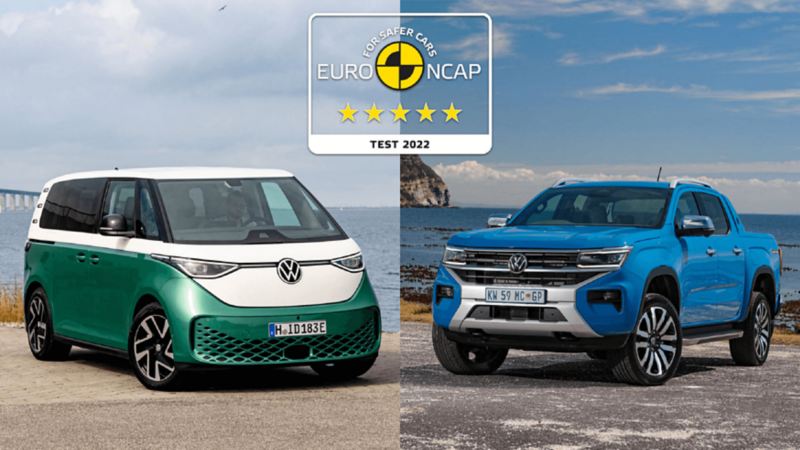 Ένα ID.Buzz και ένα Amarok- τα δυο μοντέλα έλαβαν 5 αστέρια στις δοκιμές πρόσκρουσης Euro NCAP