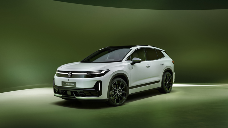 Inside of the Volkswagen Tiguan