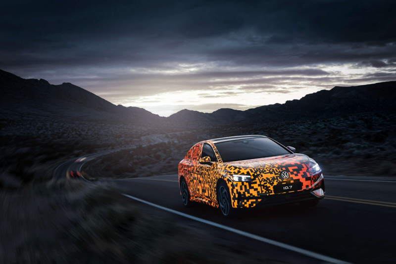 ID.7 Sedan digital camouflage look