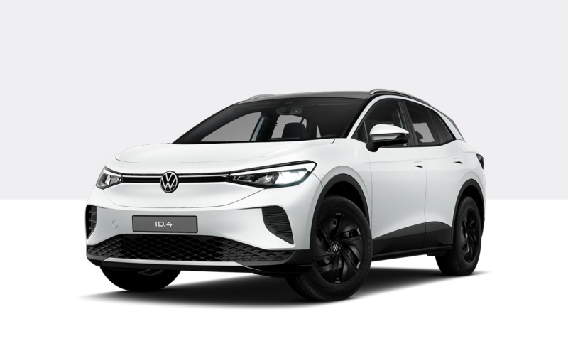 Freigestellte Abbildung eines VW ID.4 in Weiß