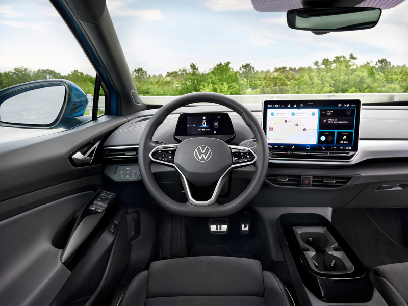 Interior dash steering wheel of ID.4 Car