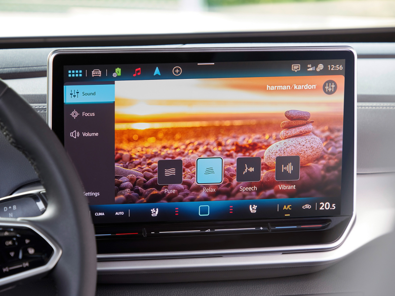 Close up of internal screen display in ID.5GTX