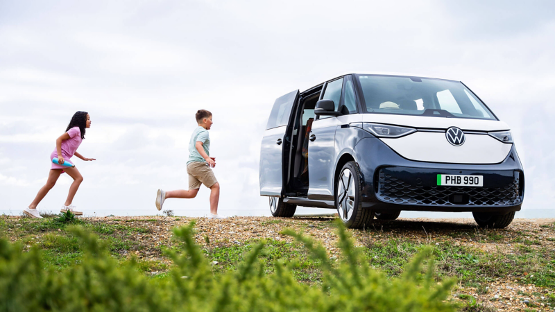 A two tone green and white ID. Buzz.