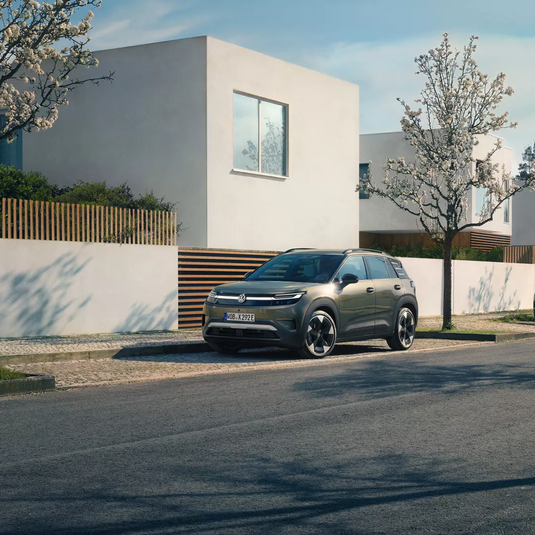 Volkswagen ID. Cross mit Hinweis auf acht Jahre Batteriegarantie