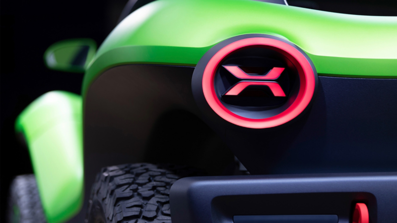 VW ID. BUGGY rear light in detail