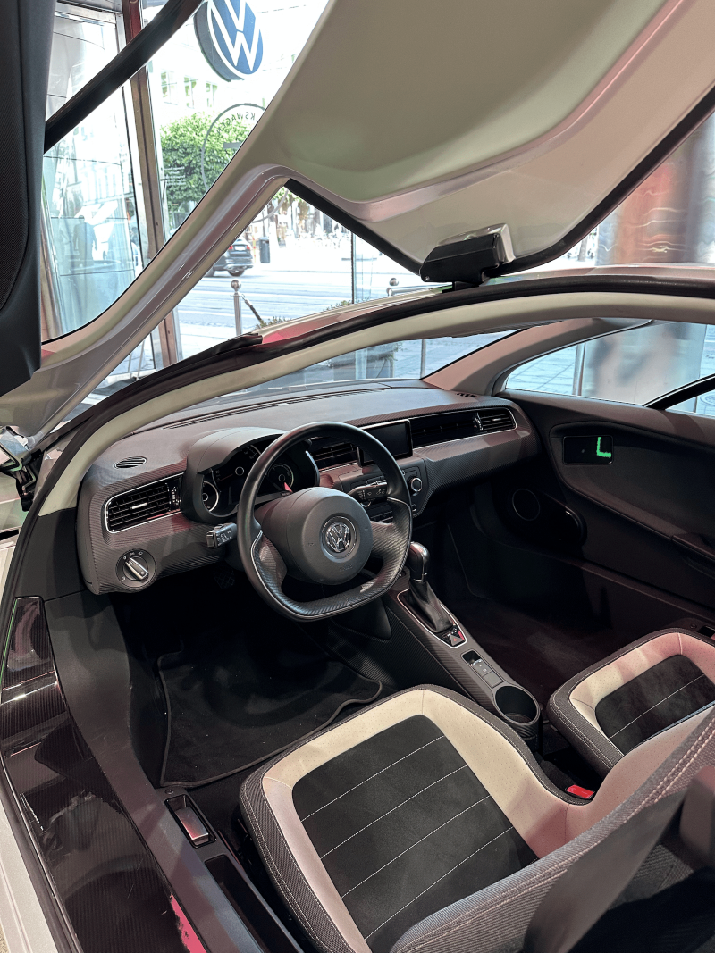 Interiören i Volkswagen XL1