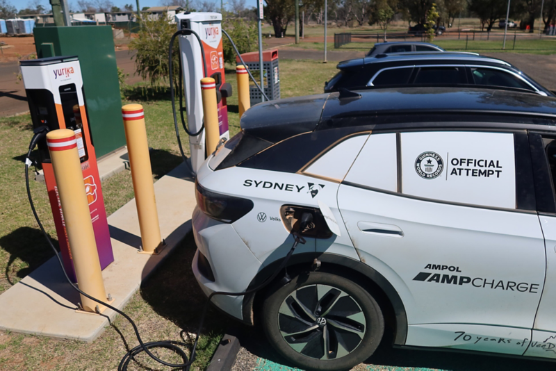 ID.4 being charged at charging point
